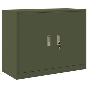 vidaXL Aufbewahrungsschrank Olivgr&uuml;n 90 x 40 x 70 cm Stahl