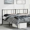 vidaXL Kopfteil Metall Schwarz 180 cm