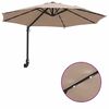 vidaXL Garten-Sonnenschirm Taupe 248 x 248 x 148 cm