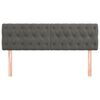vidaXL Kopfteile Dunkelgrau 160x7x78/88 cm Samt