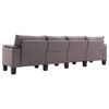 vidaXL Sofa Taupe 4-Sitzer Stoff