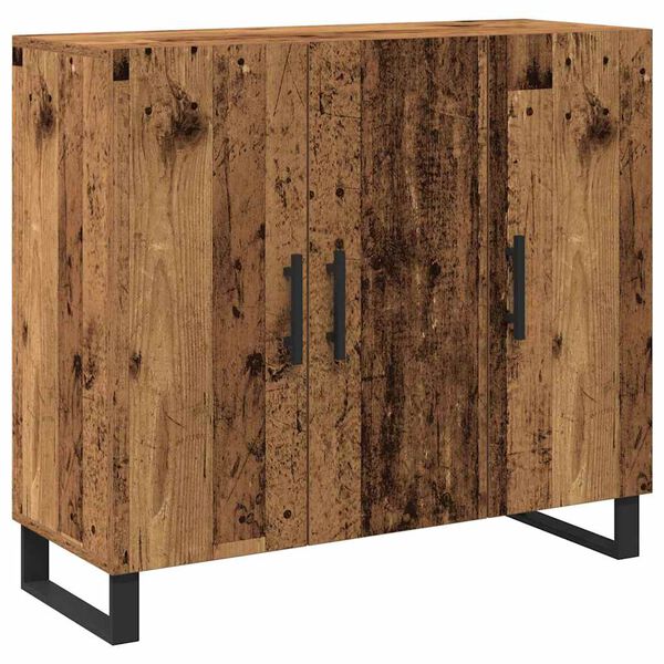vidaXL Sideboard Altholz 90 x 34 x 80 cm Holzwerkstoff