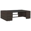 vidaXL 8-tlg. Garten-Lounge-Set mit Kissen Braun Poly Rattan