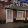 vidaXL Markise Automatisch mit LEDs Anthrazit & Wei&szlig; 500x300 cm