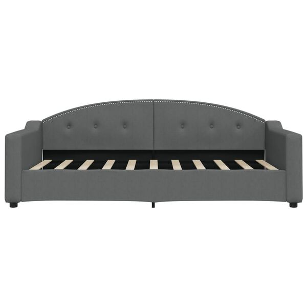 vidaXL Tagesbett Dunkelgrau 90x190 cm Stoff