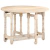 vidaXL Esstisch Rund 110x76 cm Mango Massivholz