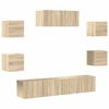 vidaXL 7-tlg. TV-Schrank-Set Sonoma-Eiche Holzwerkstoff