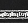 vidaXL Teppichl&auml;ufer BCF Schwarz mit Motiv 100x400 cm
