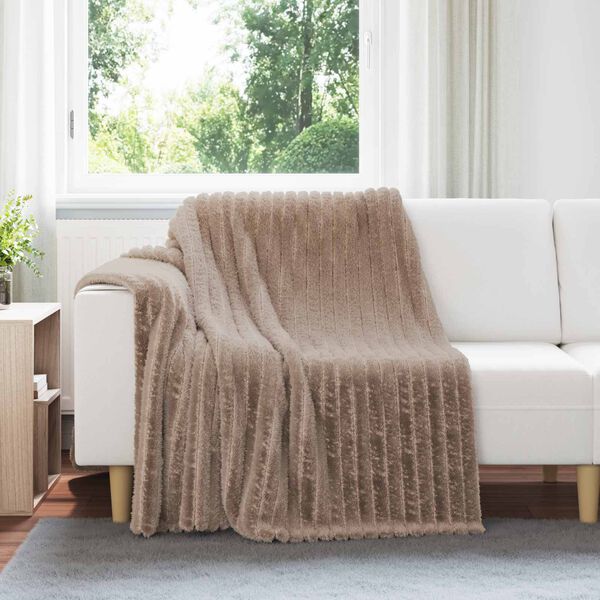 vidaXL &Uuml;berwurfdecke Kamel 200 x 150 cm Fleece