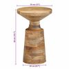 vidaXL Beistelltisch &Oslash;33x50 cm Massivholz Mango