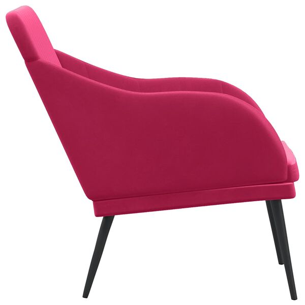 vidaXL Sitzbank Weinrot 110x76x80 cm Samt