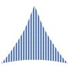 vidaXL Sonnensegel Blau und Wei&szlig; 3,6 x 3,6 x 3,6 m HDPE