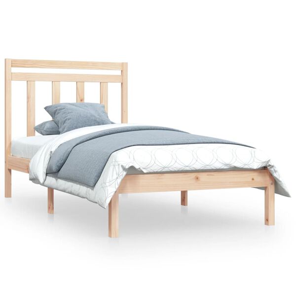 vidaXL Massivholzbett 100x200 cm