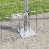 vidaXL Zaun mit Pfosten Silber 1,6 x 10 m Stahl
