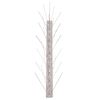 vidaXL 40-tlg. Taubenabwehr Spikes-Set Edelstahl 20 m 5-reihig