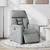 vidaXL Massagesessel Elektrisch Hellgrau Stoff