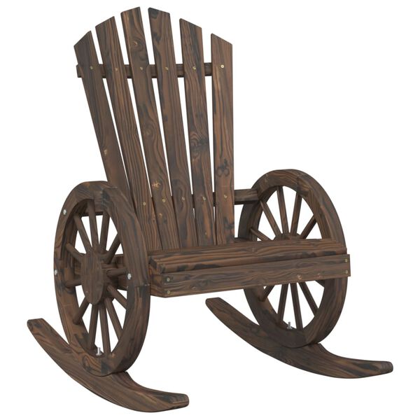 vidaXL Adirondack-Schaukelst&uuml;hle 2 Stk. Massivholz Tanne