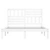 vidaXL Massivholzbett Weiß Kiefer 140x200 cm