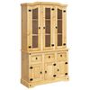 vidaXL Highboard Corona 112x43x191,5 cm Massivholz Mexikanische Kiefer