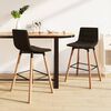 vidaXL Barhocker 2 Stk. Braun Stoff