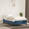 vidaXL Bettgestell ohne Matratze Dunkelblau 90x190 cm Samt