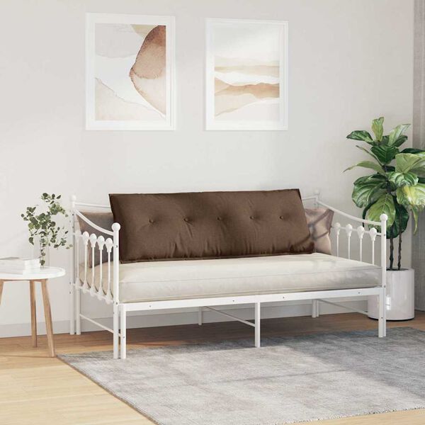 vidaXL R&uuml;ckenkissen Braun 140 x 19 x 50 cm Stoff