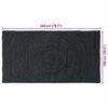 vidaXL Bereichsteppiche Rechtwinklig Dunkelgrau 100 x 200 cm Jute