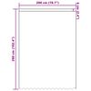 vidaXL Spitzenvorhang mit Vorh&auml;ngen Floral Wei&szlig; 245 x 200 cm Polyester