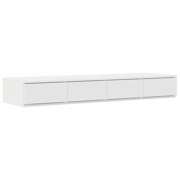 vidaXL Bettschubladen Wei&szlig; 120 x 36,5 x 16,5 cm Holzwerkstoff