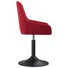 vidaXL Barhocker Weinrot Samt
