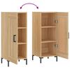 vidaXL Sideboard Sonoma-Eiche 34,5x34x90 cm Holzwerkstoff