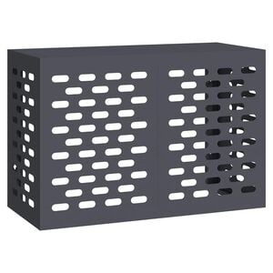 vidaXL Klimaanlagenabdeckung Anthrazit 90 x 40 x 60 cm Stahl