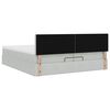 vidaXL Ottoman-Bett mit Matratze Hellgrau 200x200 cm Samt