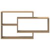 vidaXL Wandregal Artisan-Eiche 104x20x58,5 cm Holzwerkstoff