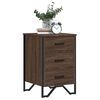 vidaXL Nachttisch Braun Eichen-Optik 40x41x60 cm Holzwerkstoff