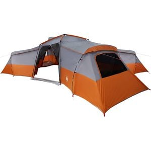 vidaXL Familienzelt mit Dach Grau und Orange 833 x 585 x 216 cm Taft