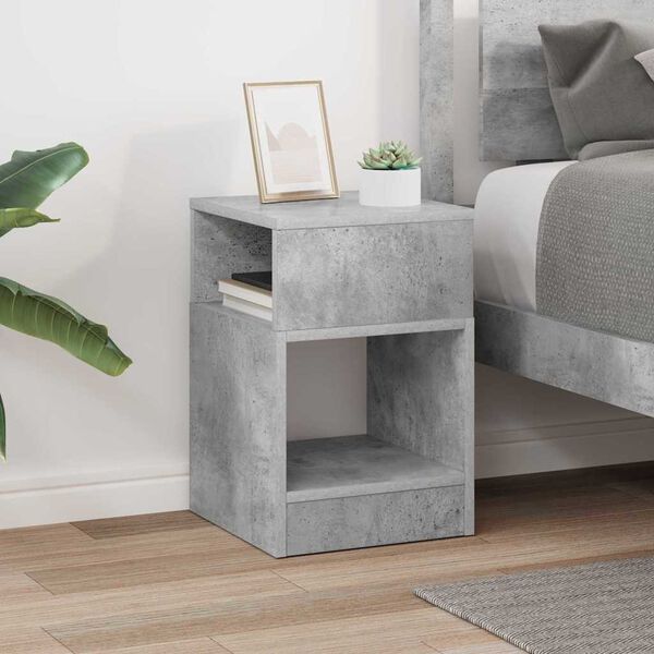 vidaXL Beistelltisch Beton Grau 30,5 x 30 x 45 cm Holzwerkstoff
