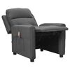 vidaXL Massagesessel Hellgrau Stoff