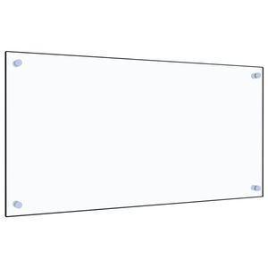 vidaXL K&uuml;chenr&uuml;ckwand Transparent 80&times;40 cm Hartglas