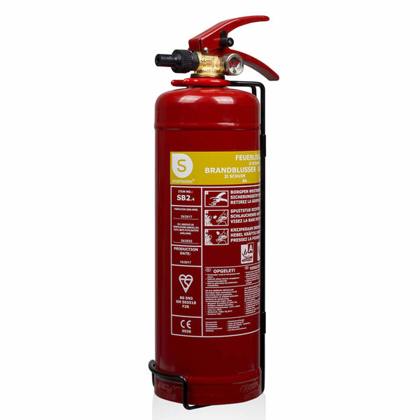 Smartwares Schaum-Feuerl&ouml;scher SB2 2 L Brandklassen AB Stahl 10.014.97