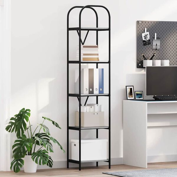 vidaXL B&uuml;cherregal Graues Sonoma 40 x 30 x 183 cm Holzwerkstoff