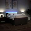 vidaXL Boxspringbett mit Matratze Dunkelbraun 140x190 cm Stoff