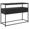 vidaXL Konsolentisch Schwarz Eichen-Optik 100 x 40 x 75 cm