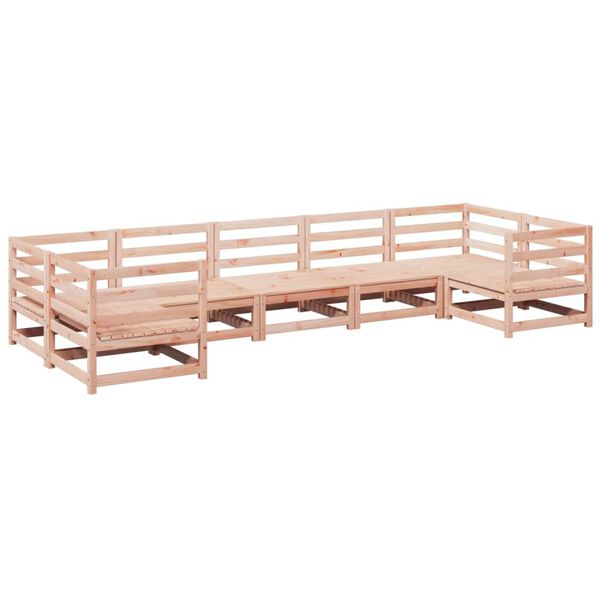 vidaXL 7-tlg. Garten-Sofagarnitur Massivholz Douglasie