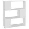 vidaXL B&uuml;cherregal Raumteiler Wei&szlig; 80x24x94 cm Holzwerkstoff