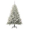 vidaXL K&uuml;nstlicher vorbeleuchteter Weihnachtsbaum mit Kugelset 240 cm
