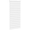 vidaXL Doppelrollo Wei&szlig; 110x230 cm Stoffbreite 105,9 cm Polyester