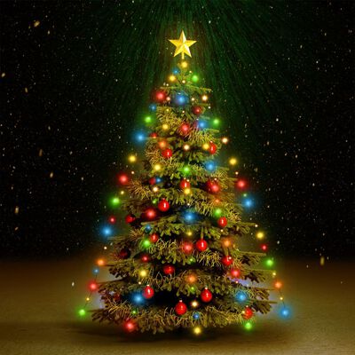 vidaXL Weihnachtsbaum-Lichternetz mit 210 LEDs Mehrfarbig 210 cm