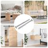 vidaXL M&ouml;bel-Schrauben 2 pcs Silber M6 x 100 mm Stahl