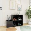 vidaXL Flur-Schuhschrank Grau 105x35,5x70 cm Holzwerkstoff